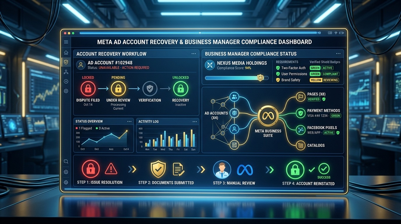 How to Recover a Disabled Meta/Facebook Ad Account: Recovery Steps, Appeals, and Shared-Risk Prevention