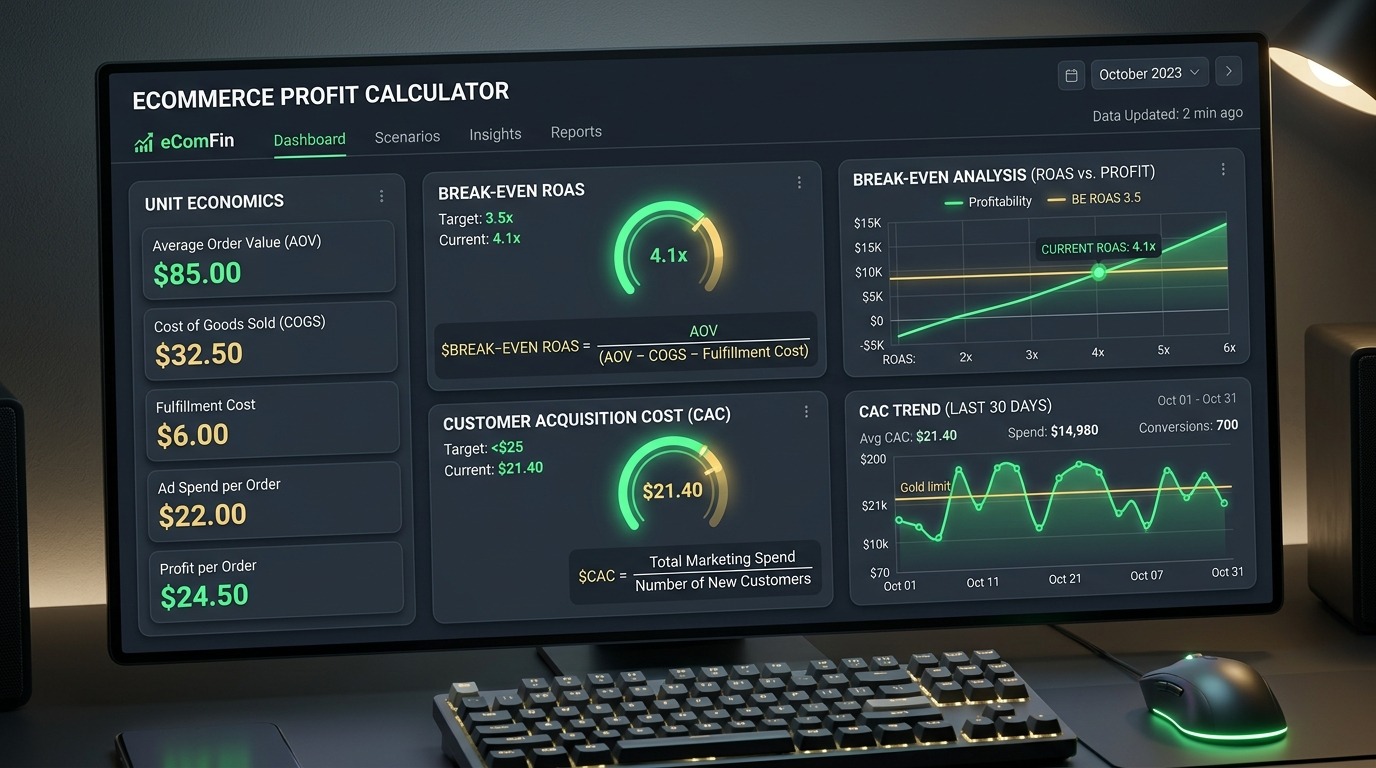 How to Calculate Target ROAS & Break-Even CAC Before Running Paid Ads