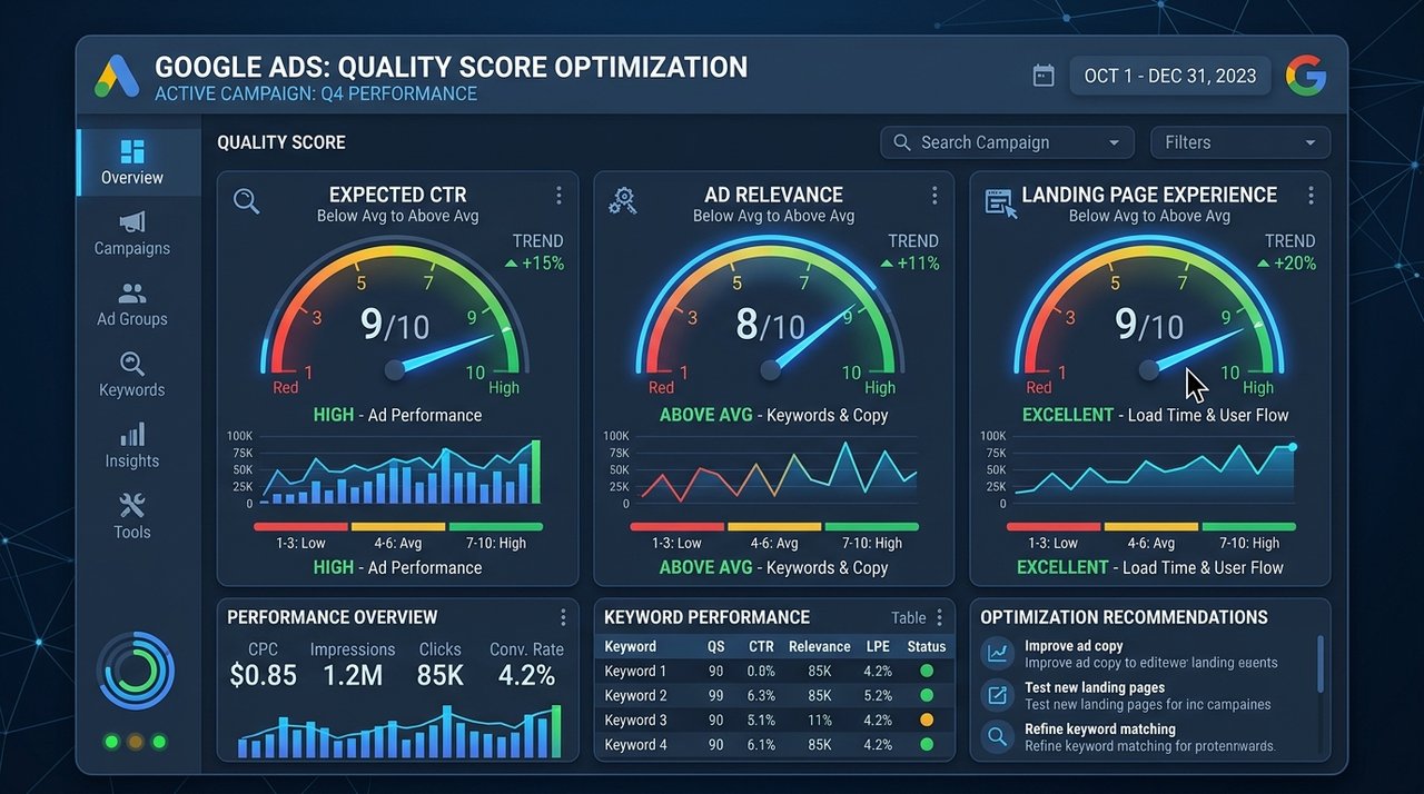 How to Fix Google Ads Low Quality Score & High CPCs (Step-by-Step Audit)
