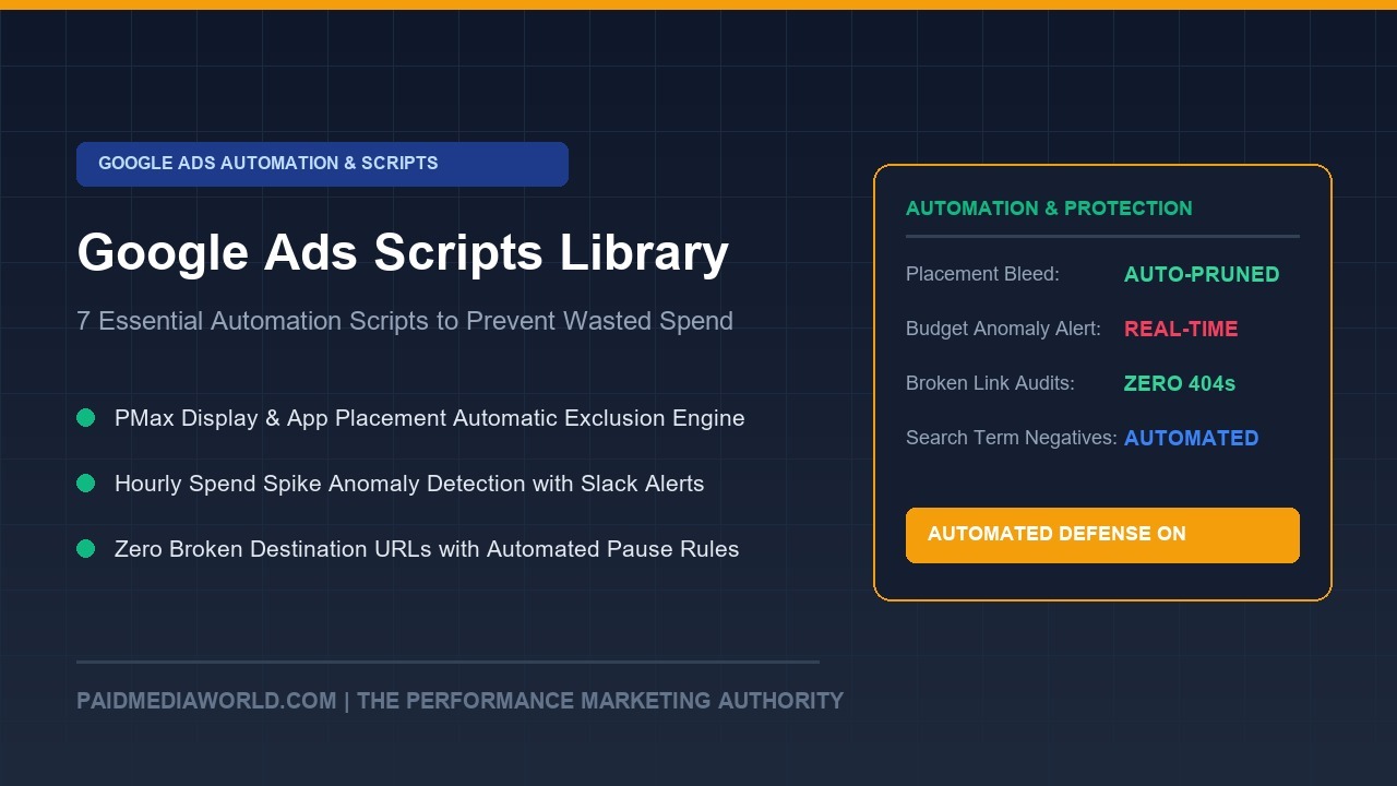 The Enterprise Google Ads Scripts Library: 7 Essential Scripts to Prevent Wasted Spend and Placement Bleed