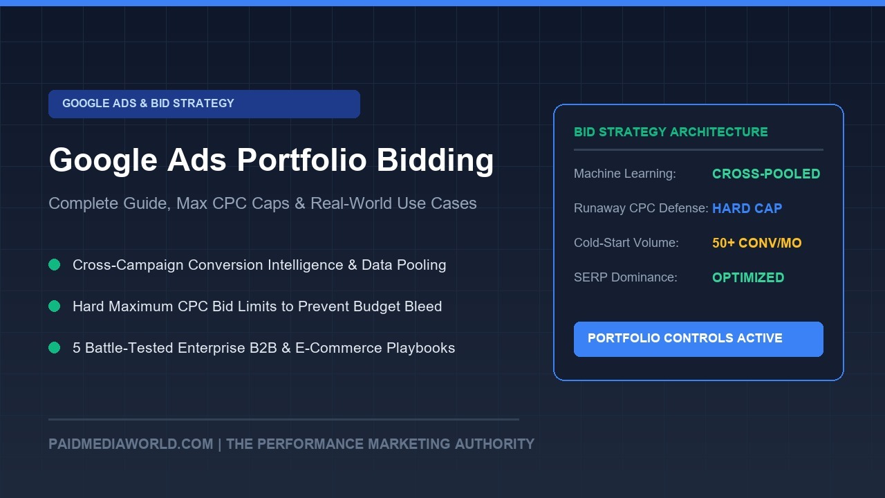 Google Ads Portfolio Bid Strategies: Complete Guide, Real-World Use Cases, and Advanced Bid Limit Controls (2026)