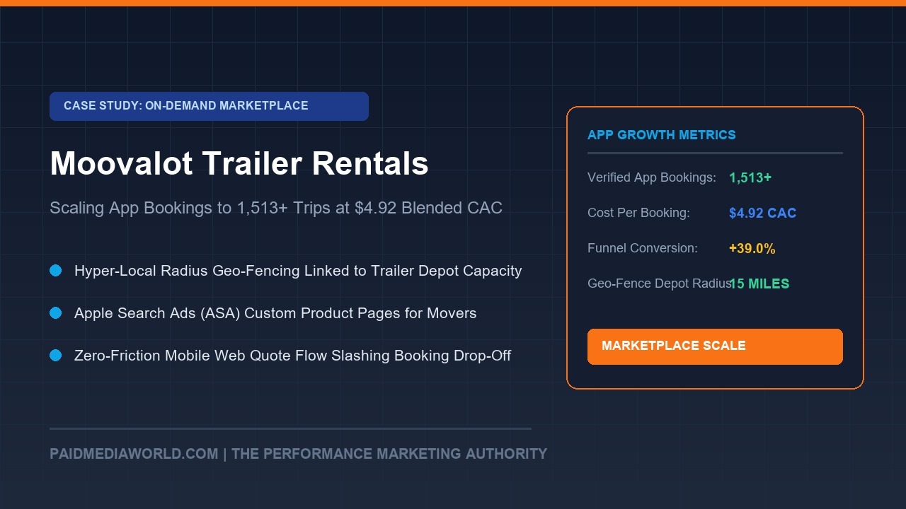Moovalot Case Study: Scaling On-Demand Trailer Rentals with 1,513+ App Installs & $7.08 CPI