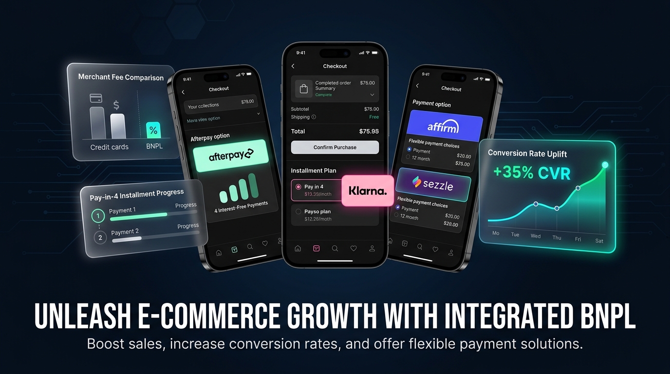 Buy Now, Pay Later (BNPL) for eCommerce: Klarna vs. Afterpay vs. Affirm vs. Sezzle (2026 Merchant Fee & CVR Guide)