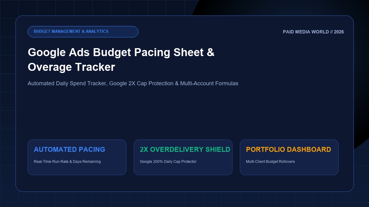 google ads budget pacing sheet