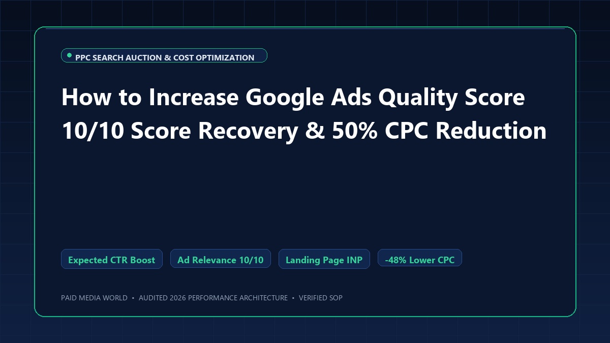 How to Increase Google Ads Quality Score: 10/10 Playbook