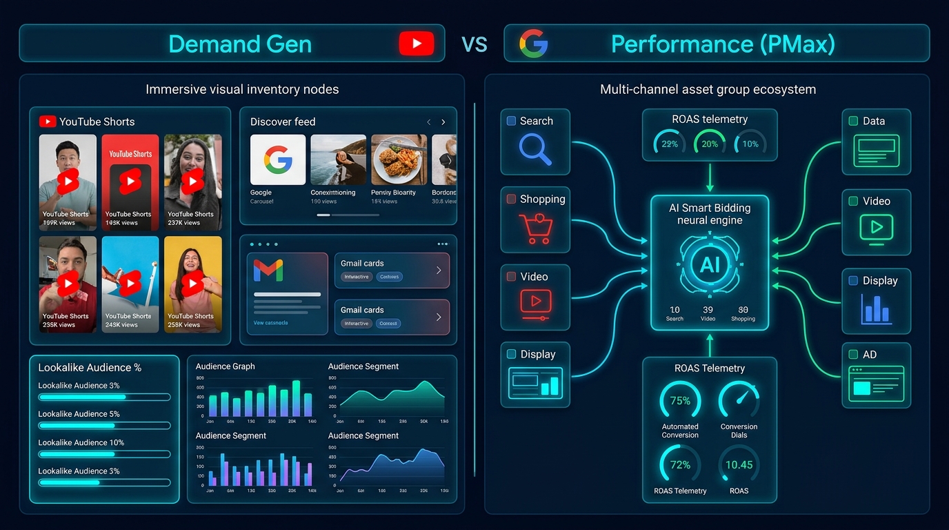Google Demand Gen vs. Performance Max: 2026 Strategy Guide