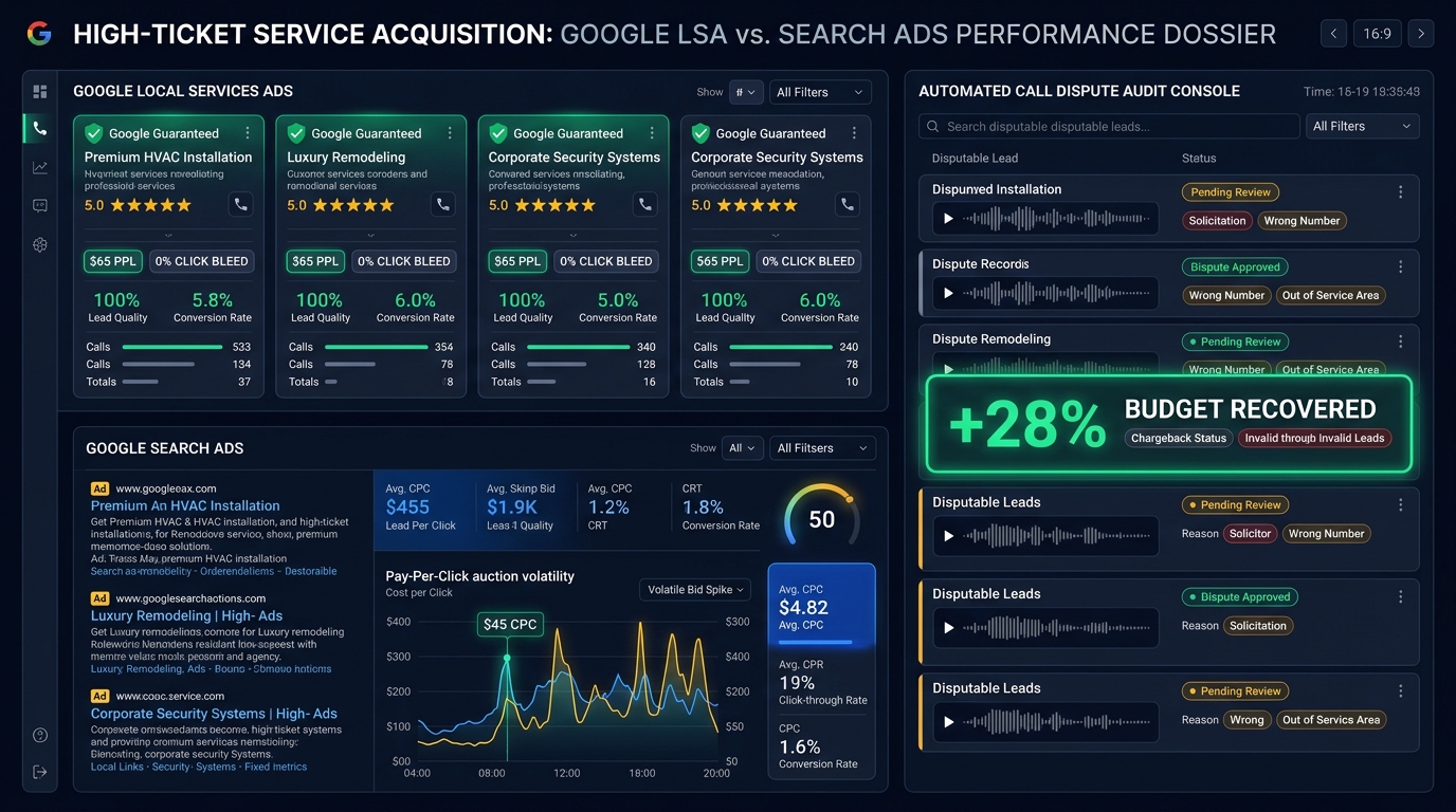 Google Local Services Ads vs. Search Ads: 2026 Arbitrage