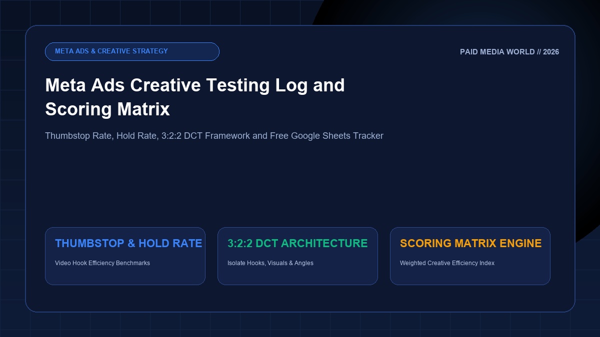 meta ads creative testing log