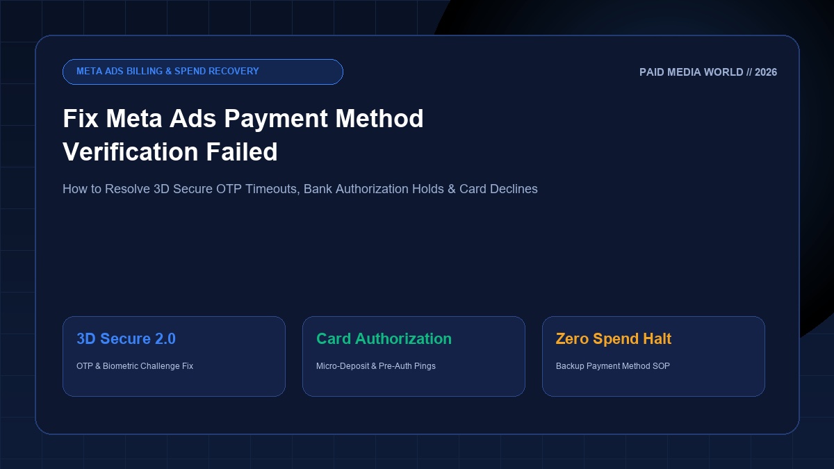 facebook ads payment method verification failed