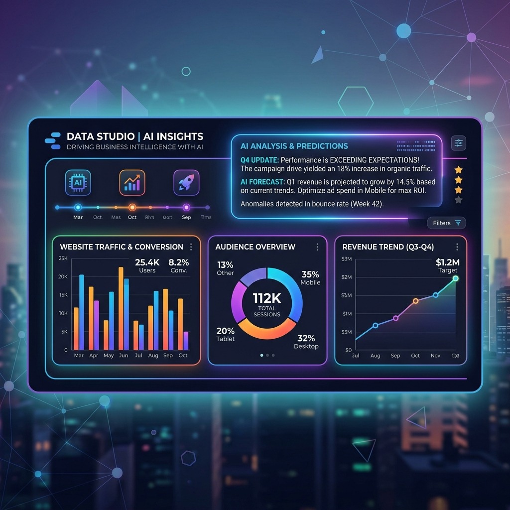 From Data to Story: Visualizing Campaign Results with Google Data Studio & AI-Generated Narratives